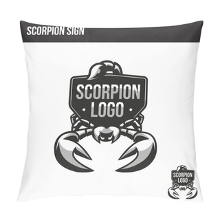 Personality  Scorpion Logo With Place For Your Text Pillow Covers