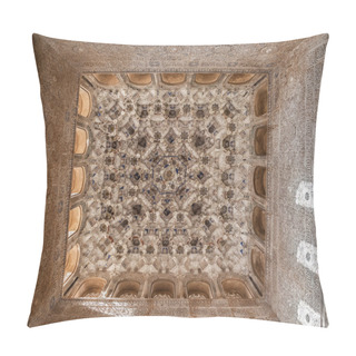 Personality  Vault Of The Hall Of The Kings In The Alhambra  Of Granada, Spai Pillow Covers