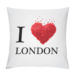 Personality I Love London Heart Sign. Pillow Covers