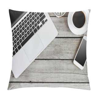 Personality  Wireless Devices And Coffee Cup Pillow Covers