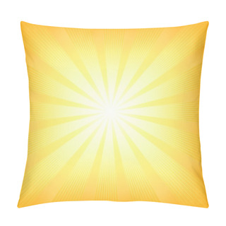 Personality  Square Summer Sun Light Burst Pillow Covers