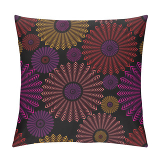Personality  Ornate Circles Seamless Pattern. Pillow Covers