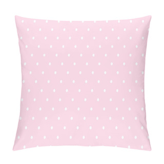 Personality  Polka Dot Seamless Pattern. White Dots On Pink Background. For Plaid, Tablecloths, Clothes, Shirts, Dresses, Paper, Bedding, Blankets, Quilts And Other Textile Products. Pillow Covers