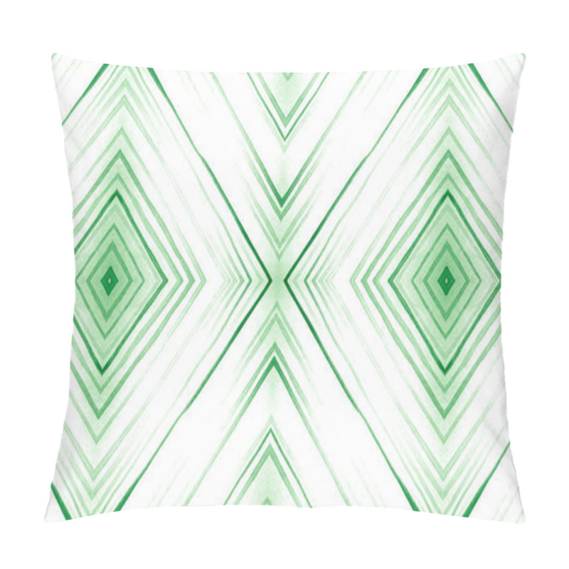 Personality  Ethnic Diamond Print. Watercolour Zigzags  pillow covers