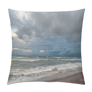 Personality  Cloudy Sky Over Sea Pillow Covers
