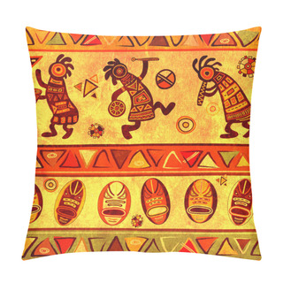 Personality  Seamless Background With African Traditional Patterns Pillow Covers