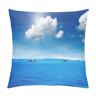 Personality  Blue Sky And Ocean Pillow Covers