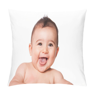 Personality  Happy Laughing Baby Face Pillow Covers