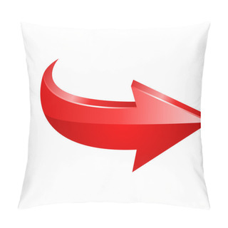 Personality  Red Arrow. Vector Pillow Covers