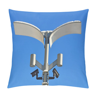 Personality  Surveillance Cameras And Modern Lighting Pillow Covers