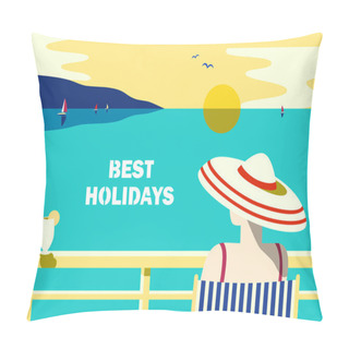 Personality  Summer Holidays Poster Pillow Covers