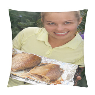 Personality  Fish Fry Pillow Covers