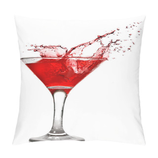 Personality  Red Cocktail With Splash Pillow Covers