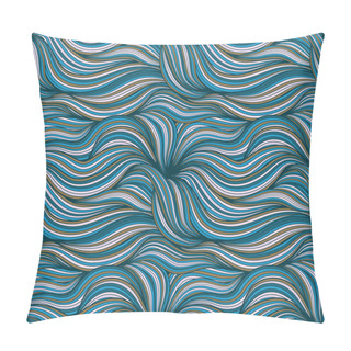Personality  Seamless Pattern Of Colored Curls Pillow Covers