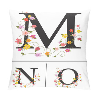 Personality  Decorative Super Caps Letters M, N, O, Pillow Covers