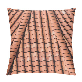 Personality  Close-up View Of Red Roof Tiles Pillow Covers