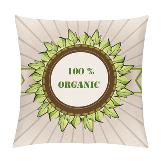 Personality  Organic Label, Vector Design Pillow Covers