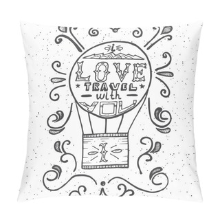 Personality  Hot Air Balloon And Swirls. Pillow Covers