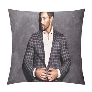 Personality  Man Dressed In Elegant Suit Pillow Covers