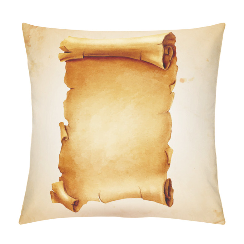 Personality  roll old paper pergament pillow covers
