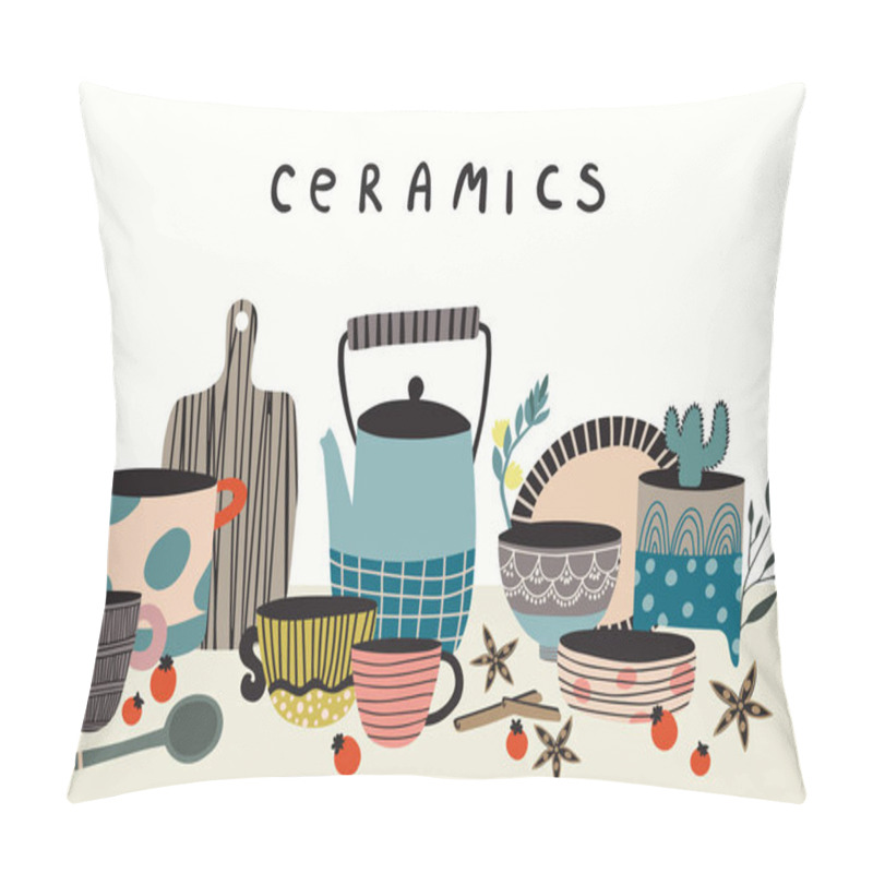 Personality  pottery and ceramics pillow covers