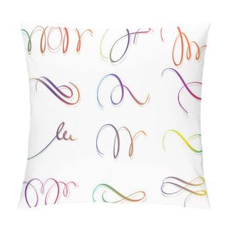 Personality  Colorful Calligraphy Elements Pillow Covers
