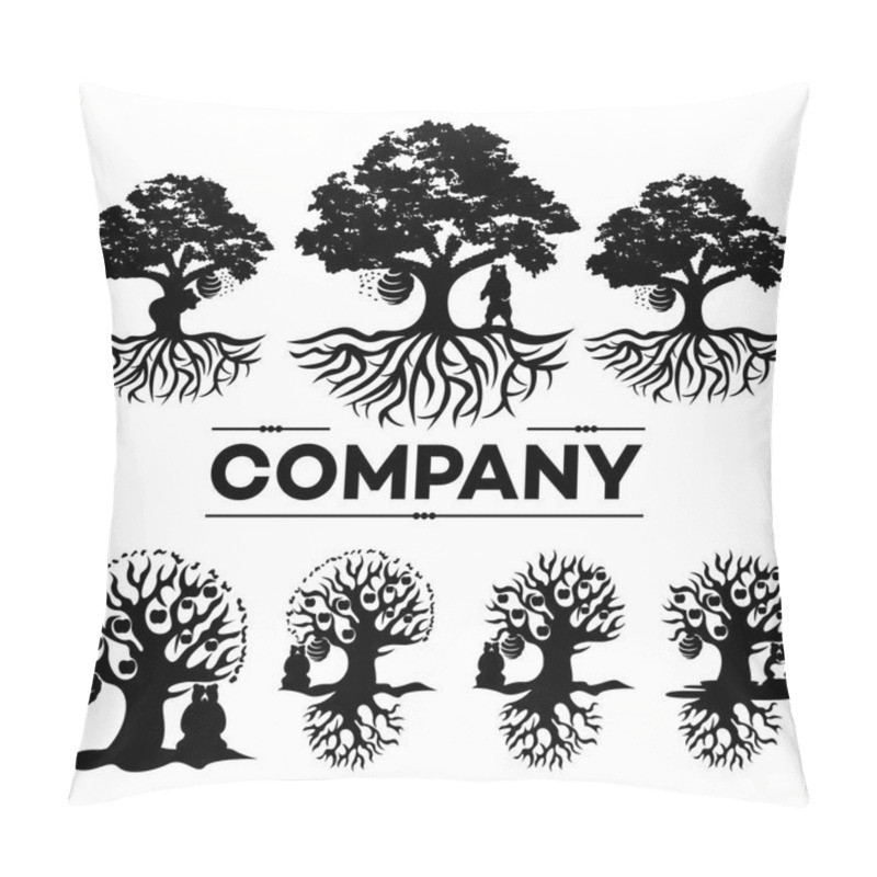 Personality  Tree And Bear Logo Pillow Covers