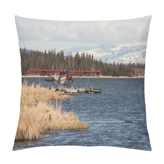 Personality  Floatplane On An Alaskan Lake Pillow Covers