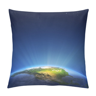Personality  Earth Radiant Light Series - North America Pillow Covers