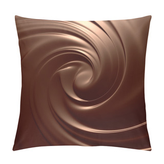 Personality  Astonishing Chocolate Swirl Top View. Pillow Covers