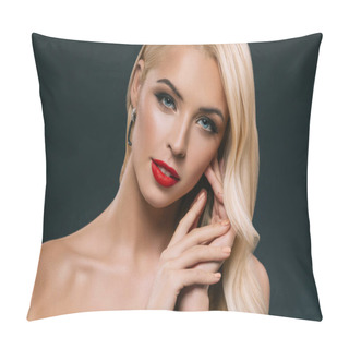Personality  Beautiful  Blonde Woman Pillow Covers