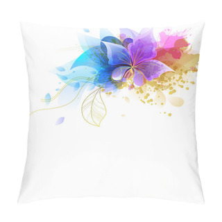 Personality  Watercolor Colorful Flowers Pillow Covers