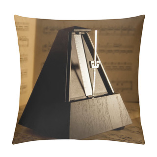 Personality  Metronome - The Instrument Of Keeping Beat Playing Music Pillow Covers