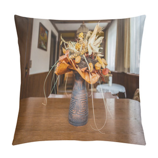 Personality  Dried Flowers Vase Pillow Covers