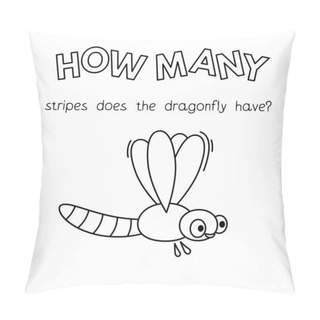 Personality  Cartoon Dragonfly Counting Game Coloring Book Pillow Covers