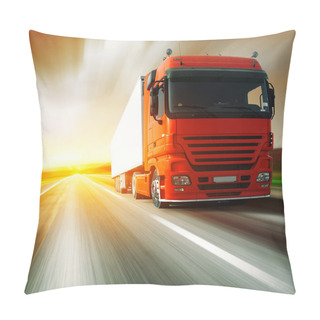 Personality  Truck On Road Pillow Covers