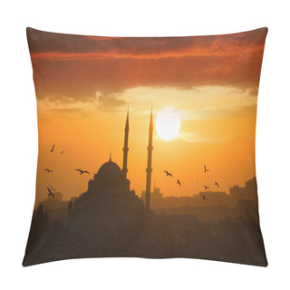Personality  Glowing Sunset In Istanbul, Turkey Pillow Covers
