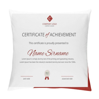 Personality  Creative Certificate Appreciation Award Certificate Template Pillow Covers