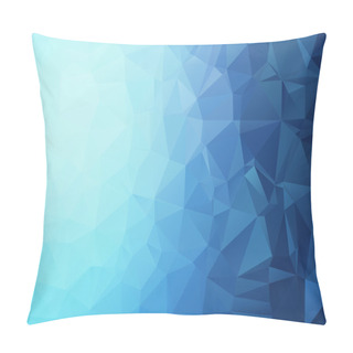 Personality  Blue Triangular Background Pillow Covers