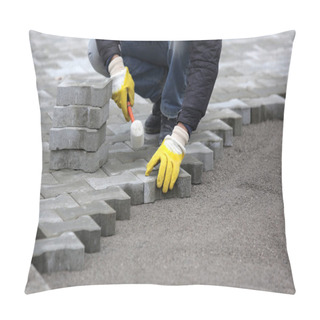 Personality  Paving Stone Worker Pillow Covers