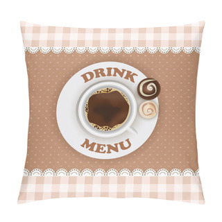Personality Vintage Frame Menu Design Template Pillow Covers