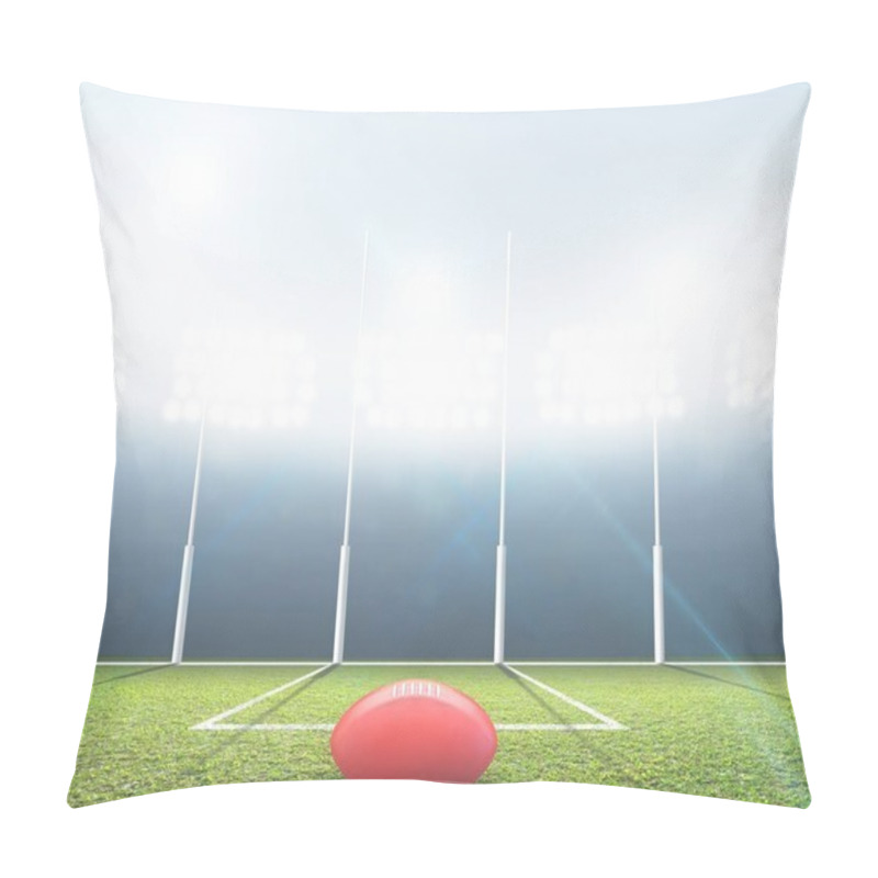 Personality  Sports Stadium And Goal Posts Pillow Covers