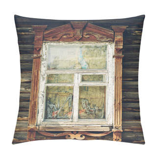 Personality  Vintage Window And Old Stone Wall  Pillow Covers