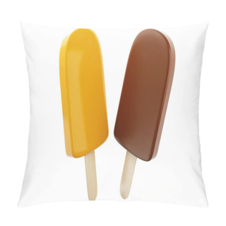 Personality  3d Set Of Chocolate Popsicles Filled With Cream Pillow Covers