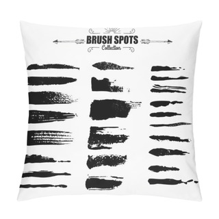 Personality  Large Set Ink Brush Grunge Strokes Pillow Covers