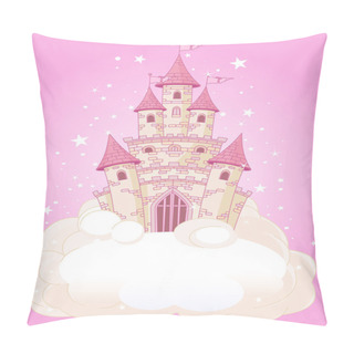 Personality  Pink Sky Castle Pillow Covers