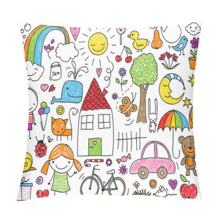 Personality  Children's Doodle Pillow Covers