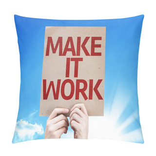 Personality  Make It Work Card Pillow Covers