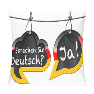Personality  Sprechen Sie Deutsch - Speech Bubbles Pillow Covers