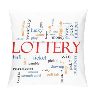 Personality  Lottery Word Cloud Concept Pillow Covers